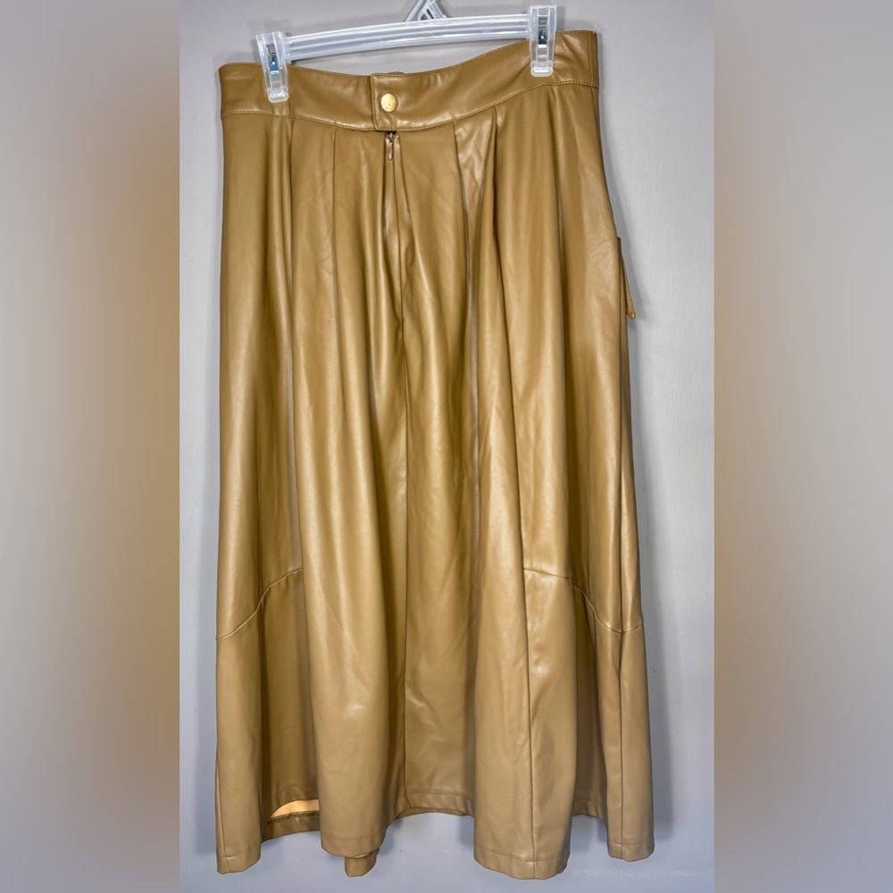 MOLLY BRACKEN Midi Faux Leather Skirt - Picture 6 of 8